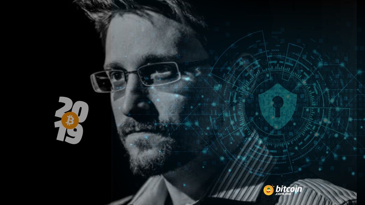 Edward Snowden hace frente a la vigilancia masiva en EUA con Bitcoin