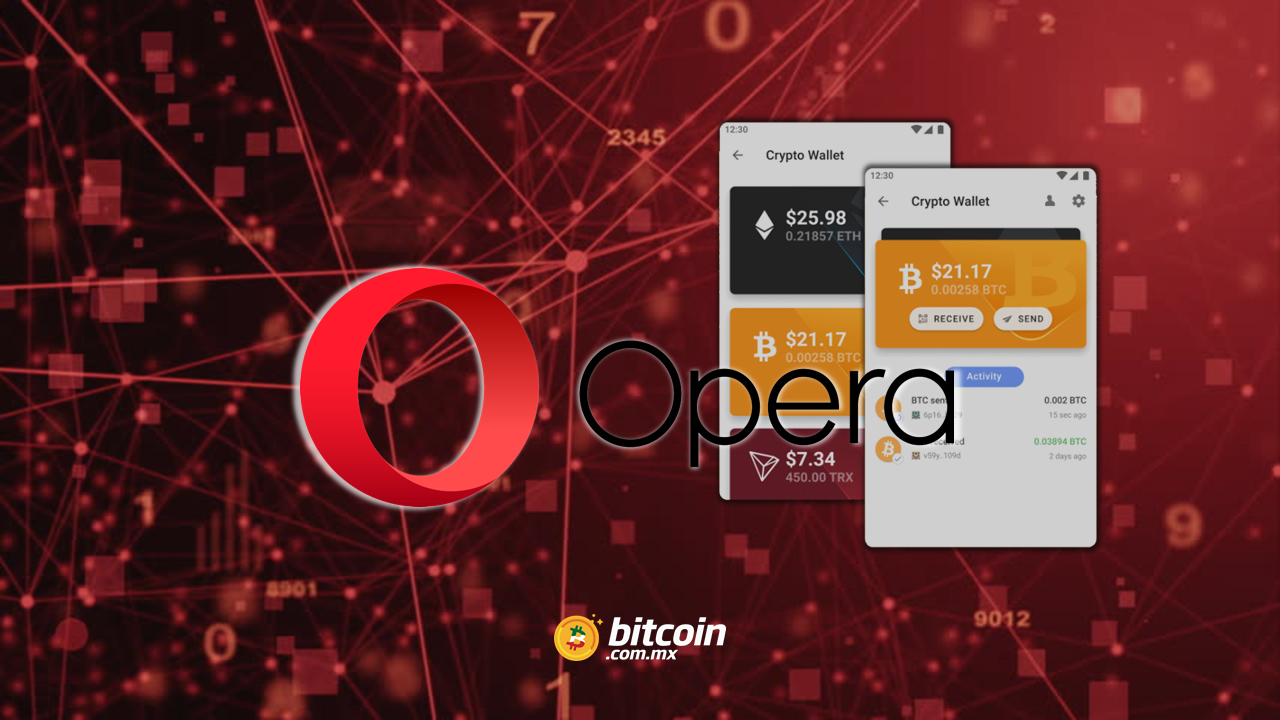 Opera ofrece soporte para bitcoin
