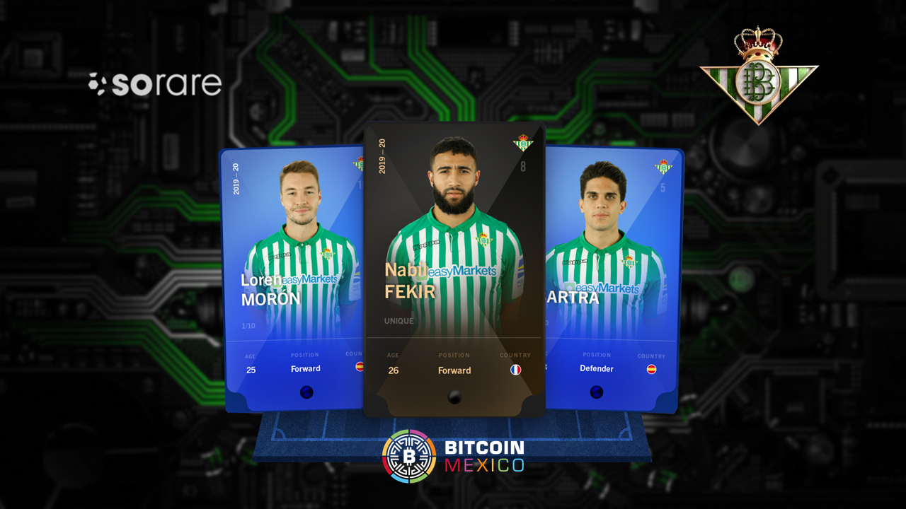 Sorare suma al Betis Sevilla en su lista de coleccionables blockchain