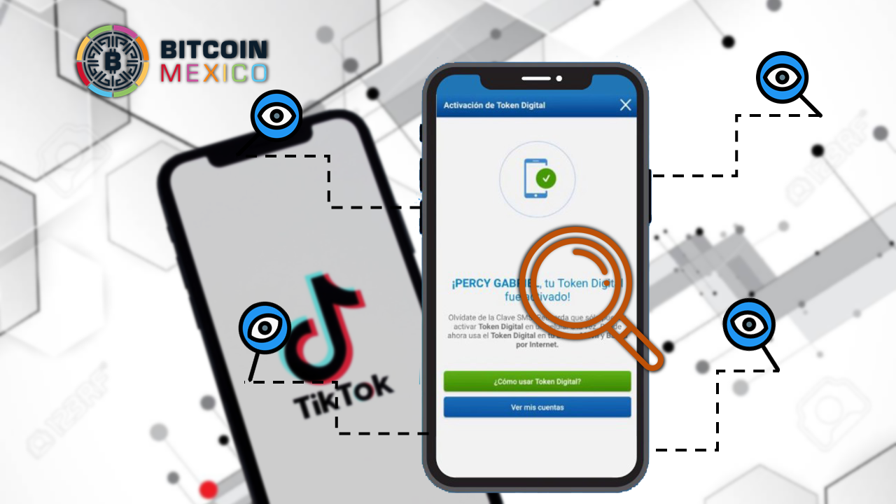 TikTok podría estar revisando tus direcciones Bitcoin