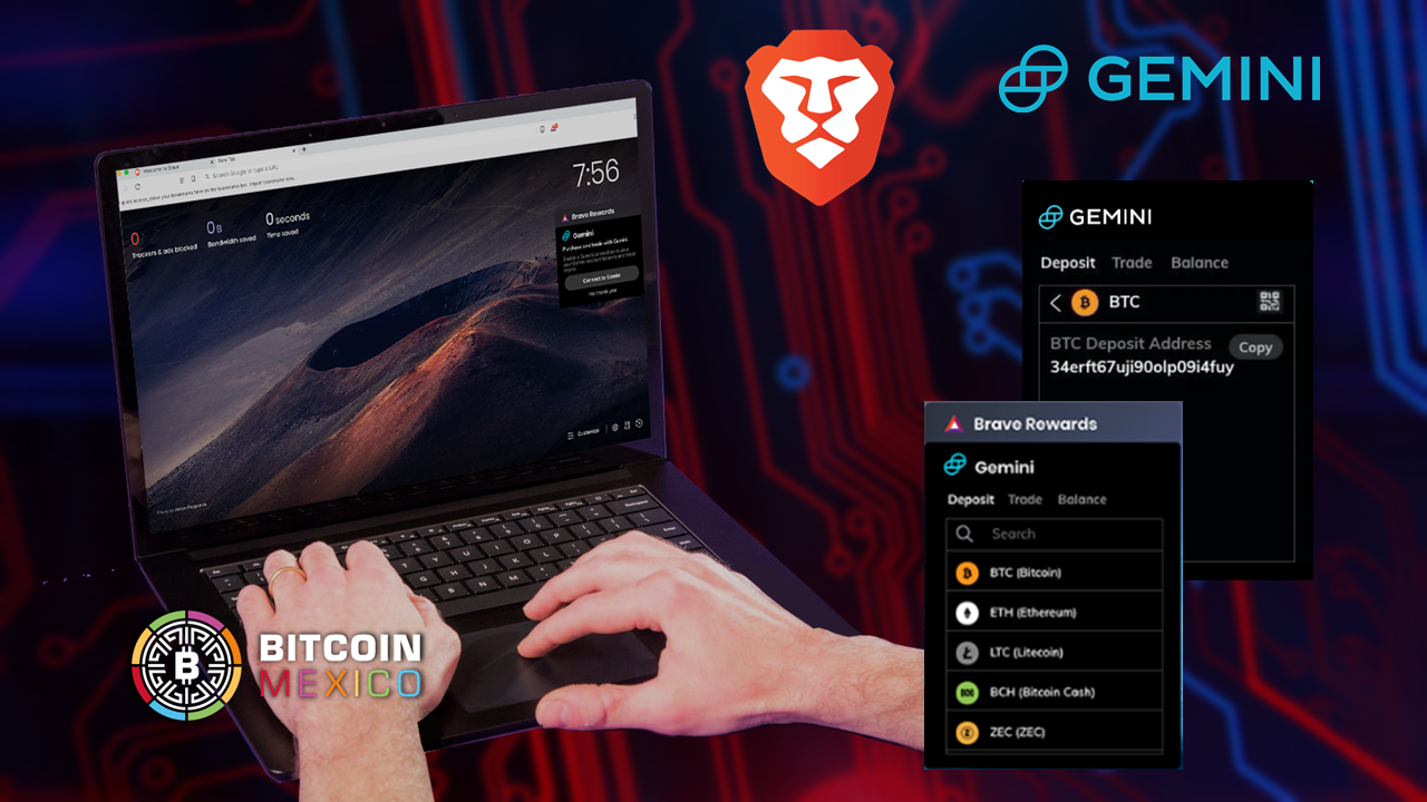 Exchange Gemini se integra con el navegador Brave