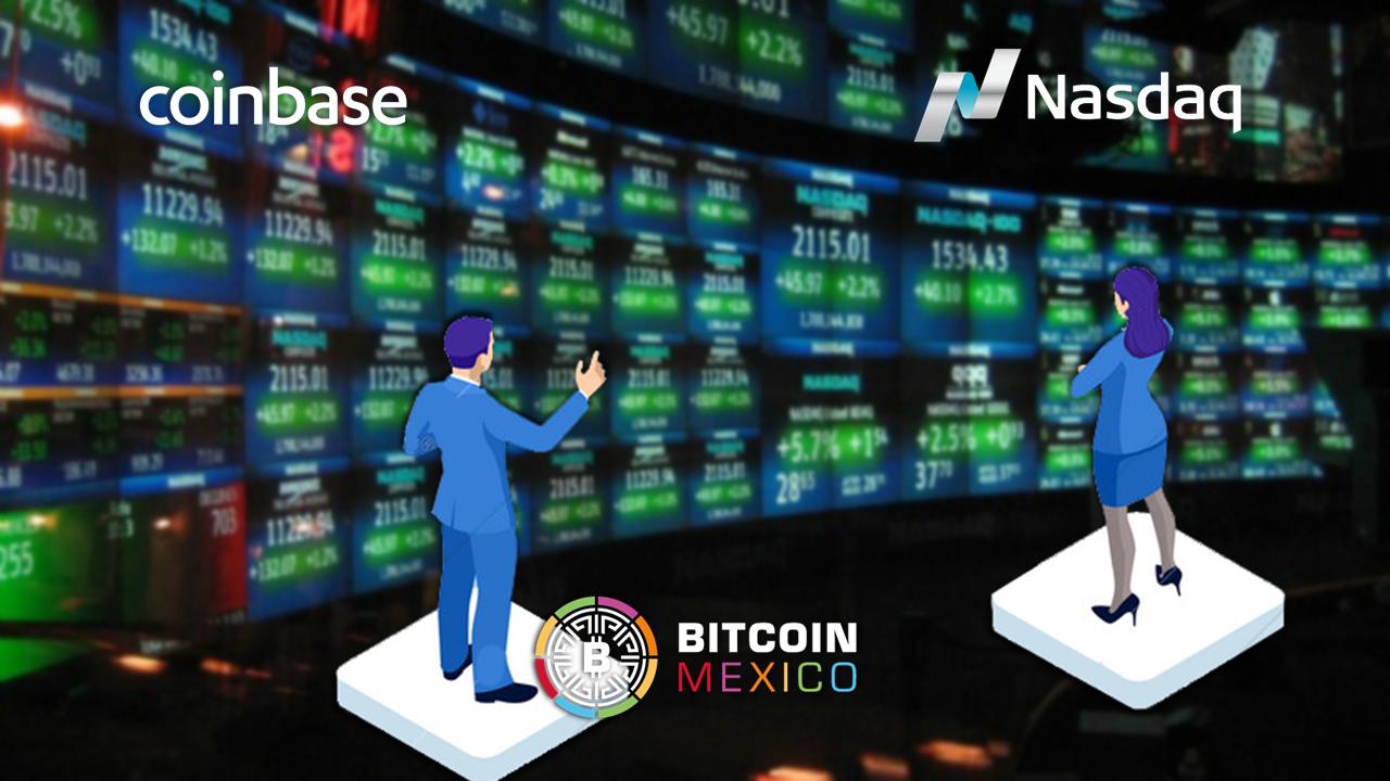 Coinbase elige a NASDAQ para listarse en el mercado bursátil