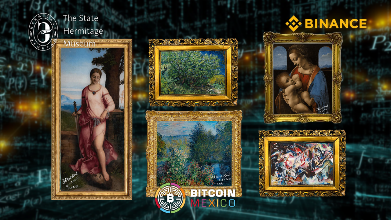 Da Vinci, van Gogh, y Monet nuevos artistas de Binance NFT Marketplace