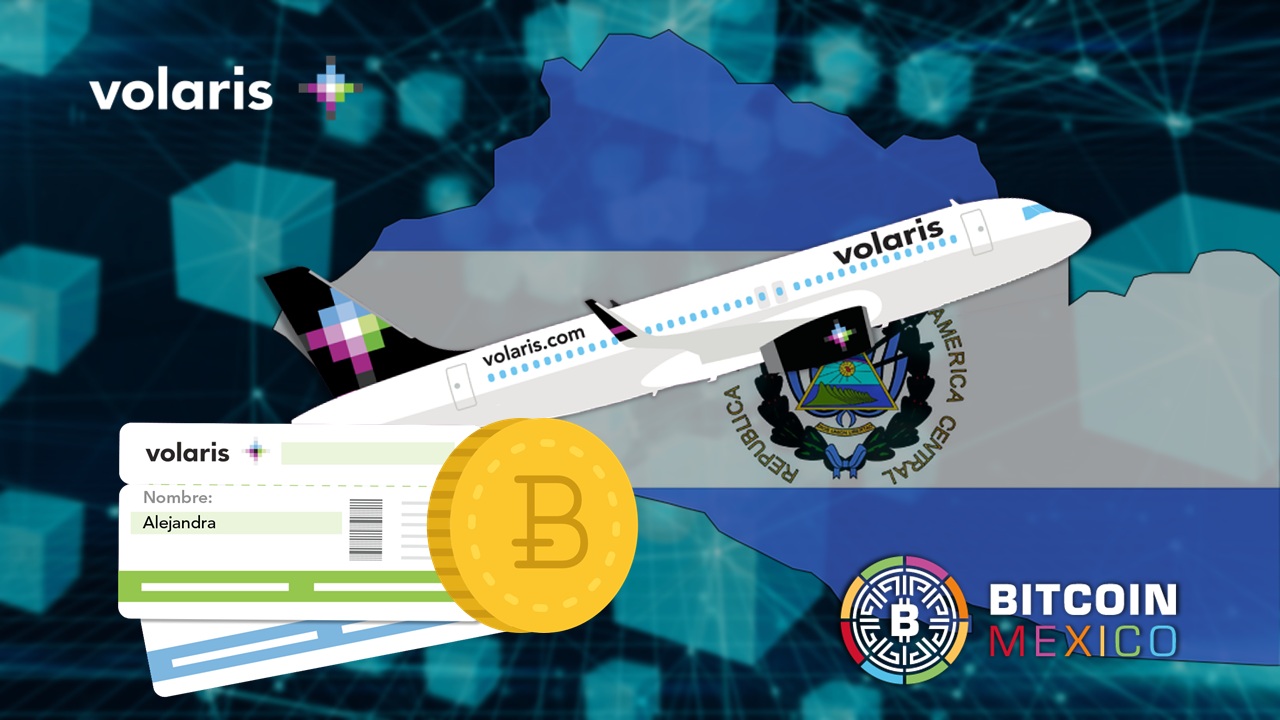 Volaris aceptará Bitcoin como método de pago en viajes a El Salvador