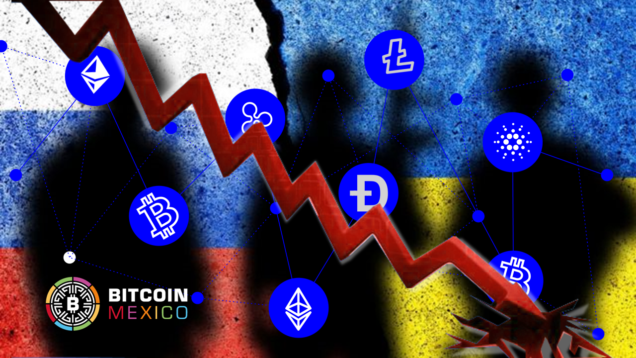 Mercado cripto afectado por conflicto Ucrania- Rusia