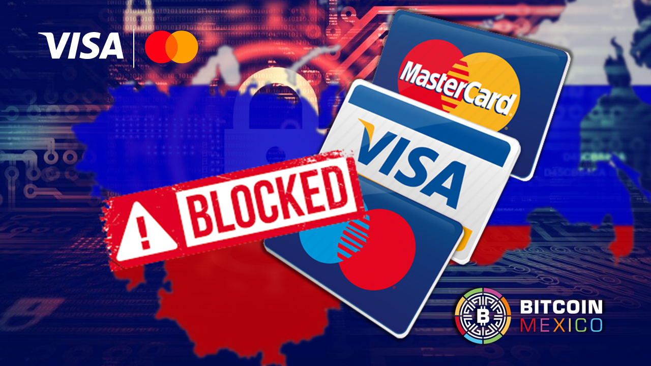 Visa y Mastercard suspenden operaciones en Rusia