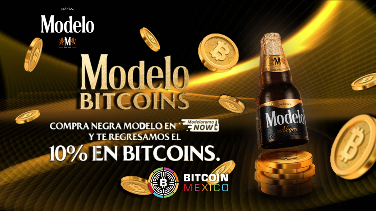 Compra cerveza y recibe  recompensas en Bitcoin con Cerveza Modelo