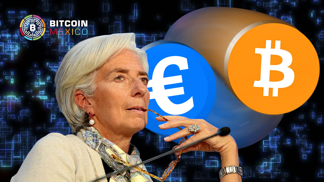 Christine Lagarde habla sobre depreciación del euro y criptomonedas
