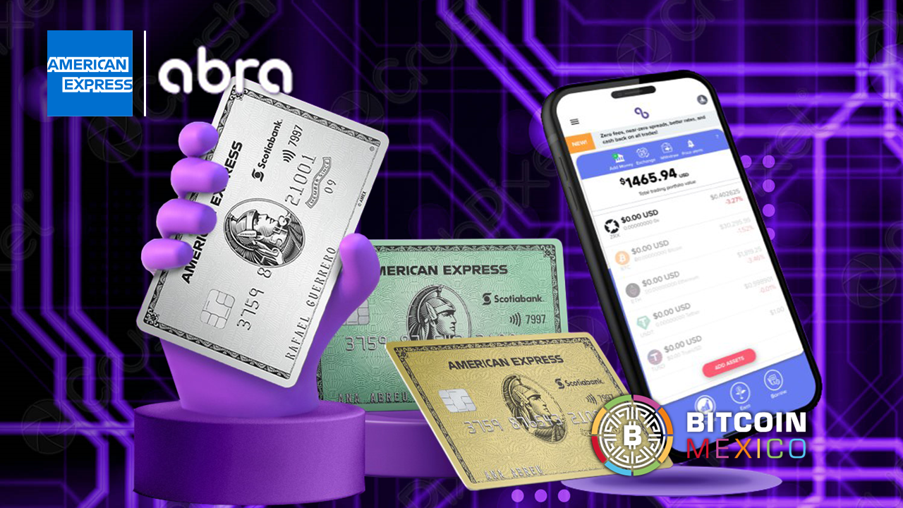 Abra lanza tarjeta Bitcoin con American Express