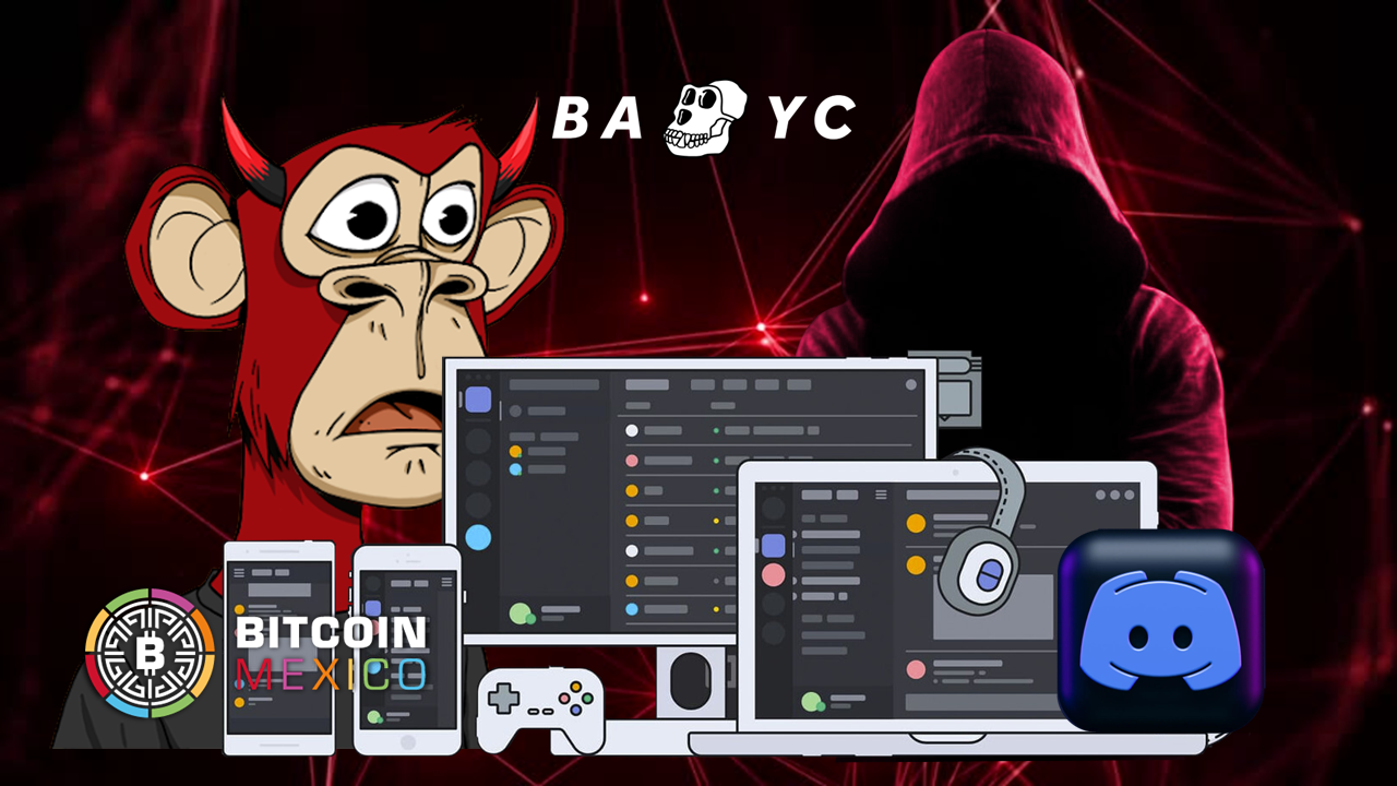 Discord oficial de BAYC fue hackeado y 200 ETH en NFT fueron robados