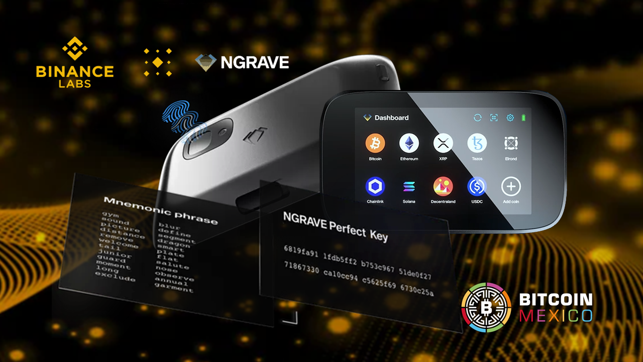 Binance Labs invierte en NGRAVE, fabricante de cripto hardware wallets