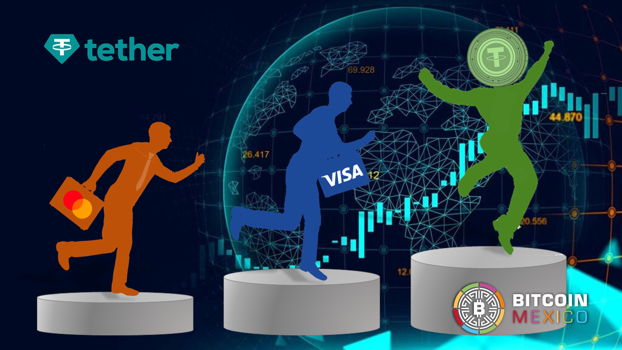 Tether supera a Visa y Mastercard en volumen de operaciones