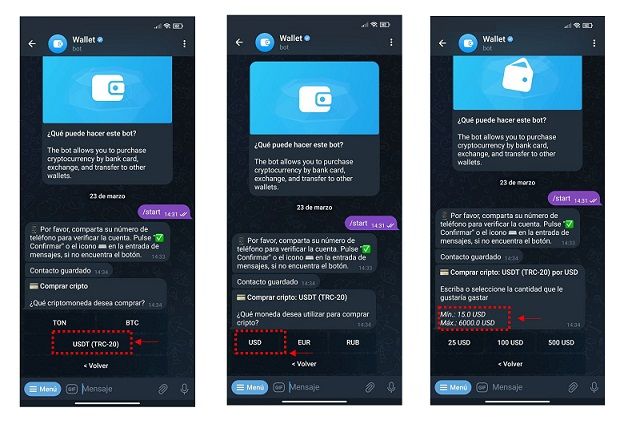 Telegram users can now send USDT through chats
