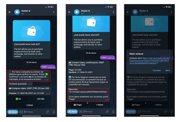 Telegram users can now send USDT through chats