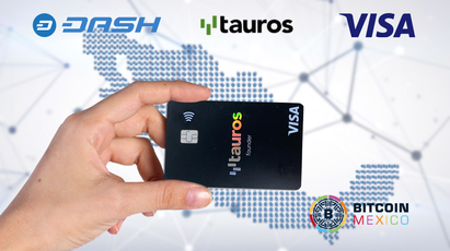 Dash y Tauros lanzan tarjeta de débito cripto con Visa en México