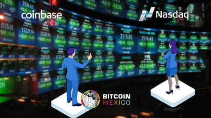 Coinbase elige a NASDAQ para listarse en el mercado bursátil