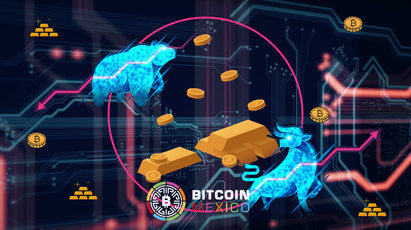 Mientras Bitcoin crece, el oro cae