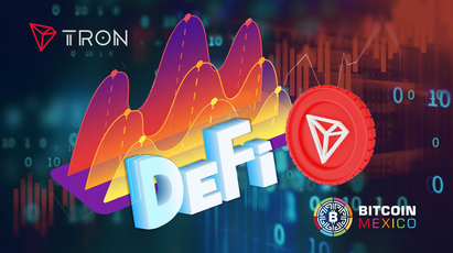 Tron se vuelve la tercera blockchain más grande por  TVL en DeFi