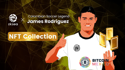El futbolista colombiano, James Rodríguez lanza su colección NFT