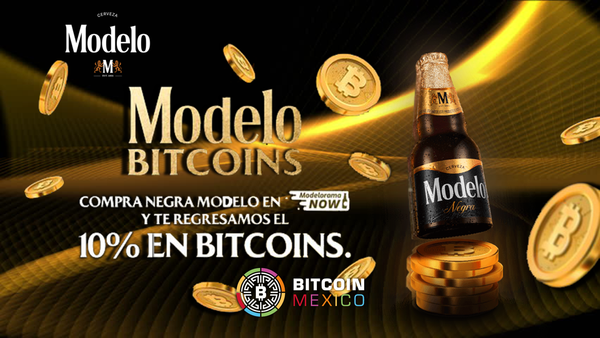 Compra cerveza y recibe  recompensas en Bitcoin con Cerveza Modelo
